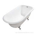 Vintage Baby Gusseisenbadewanne mit Clawfoot